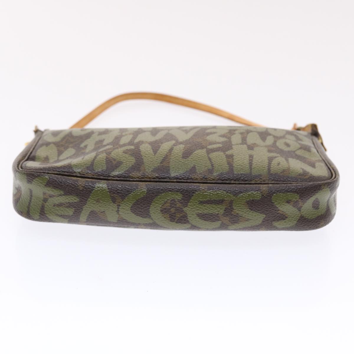 Louis Vuitton Pochette Accessoire  Canvas Clutch Bag