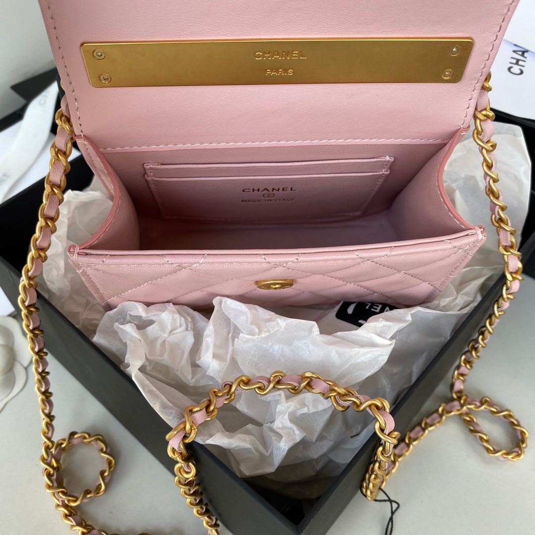 Chanel Clutch With Chain Gold Hardware PiNike For Women Handbags, Shoulder Bags 5.7in/14.5cm