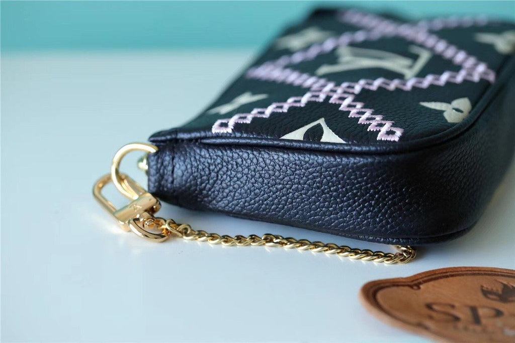 Louis Vuitton Mini Pochette AcGLAMIssoires Monogram Empreinte White For Women, WomenÃƒÂ¢Ã¢â€šÂ¬Ã¢â€žÂ¢s Handbags, Shoulder Bags And Crossbody Bags 6.1in/15.5cm Louis VuittonÃƒâ€šÃ‚Â 