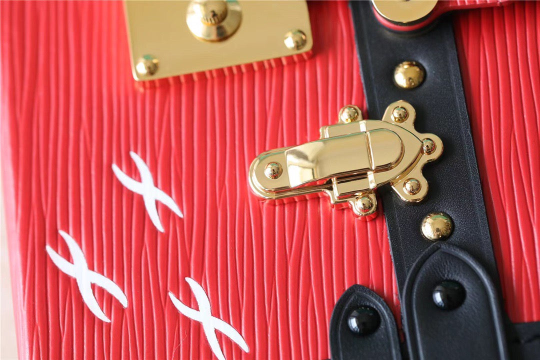 Louis Vuitton Petite Malle Epi Black/Red For Women,  Shoulder And Crossbody Bags 7.9in/20cm Louis Vuitton 