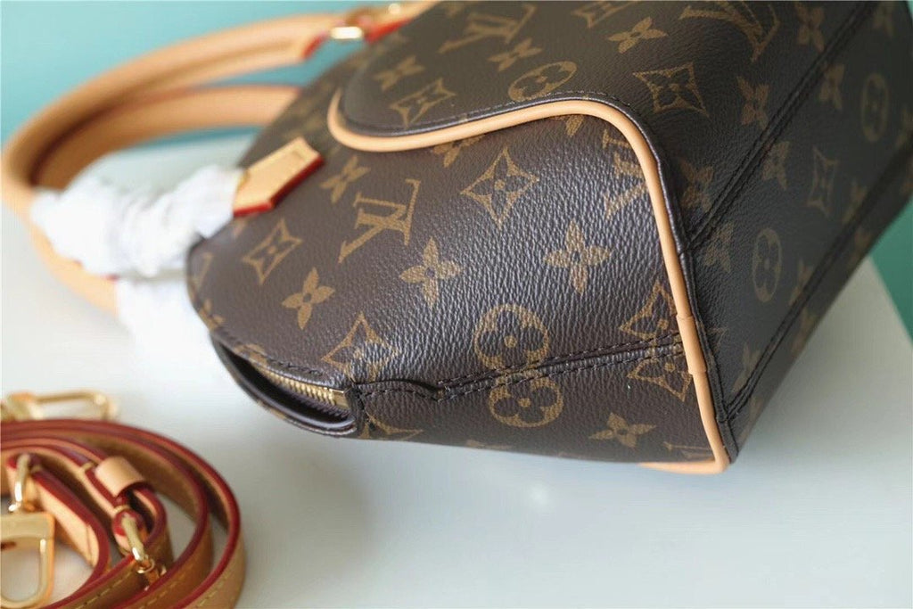 Louis Vuitton Ellipse GLAMI Handbag Created By Nicolas Ghesquiere From Classic Monogram Canvas For Women Brown 23cm/8.9in Louis Vuitton