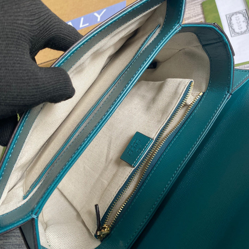 Gucci Horsebit 1955 Shoulder Bag Blue For Women, Women’s Bags 9.8in/25cm Gucci