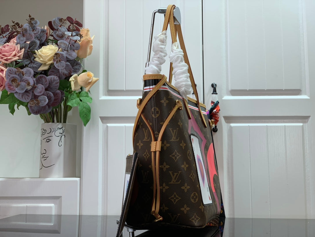 Louis Vuitton Neverfull MM Game On Tote Bag Monogram Canvas By Nicolas Ghesquiere For Women,  Shoulder Bags 12.2in/31cm Louis Vuitton M57452