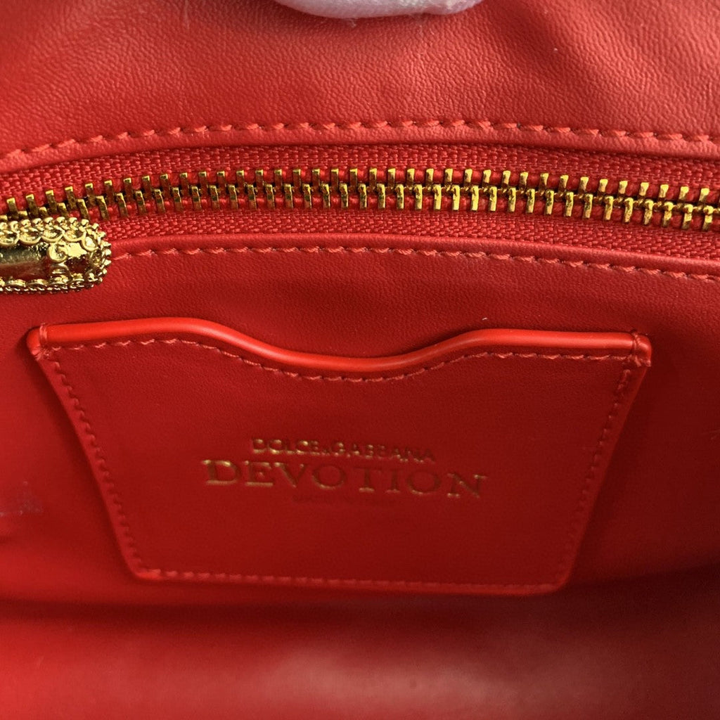DG MeDiorum Devotion Shoulder Bag In Quilted Nappa Red For Women 10.2in/26cm DG