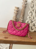 ChanelSmall Hobo Bag Gold Hardware PiNike For Women, Women’s Handbags, Shoulder Bags 7.5in/19cm