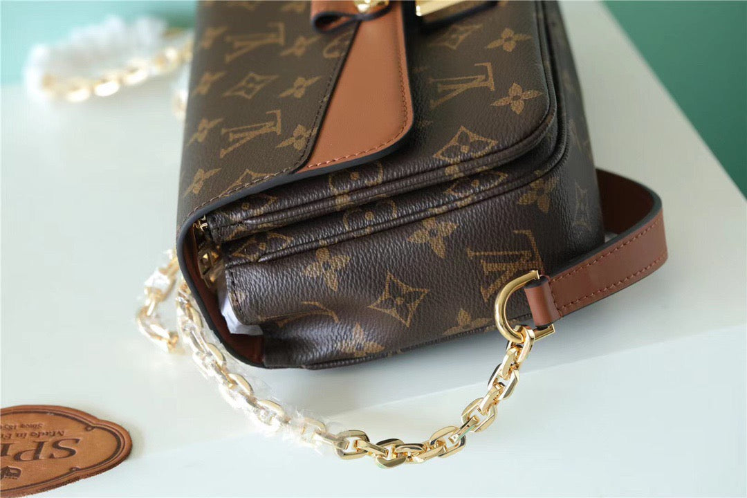 Louis Vuitton MarGLAMIau Monogram Canvas Caramel Brown For Women,  Shoulder and Crossbody Bags 9.6in/24.5cm Louis Vuitton M46127