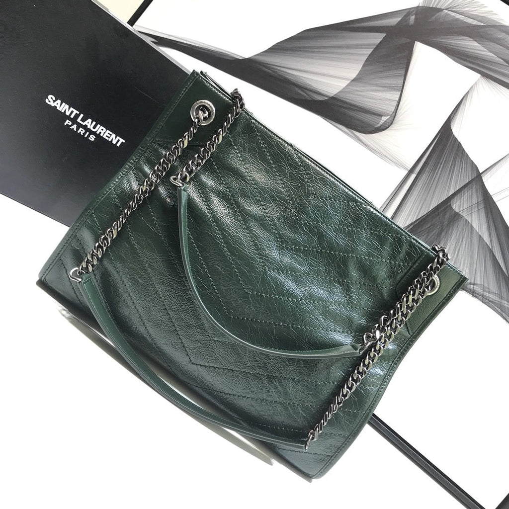 YSSL Niki Medium Shopping Bag Green For Women 12in/32cm YSL
