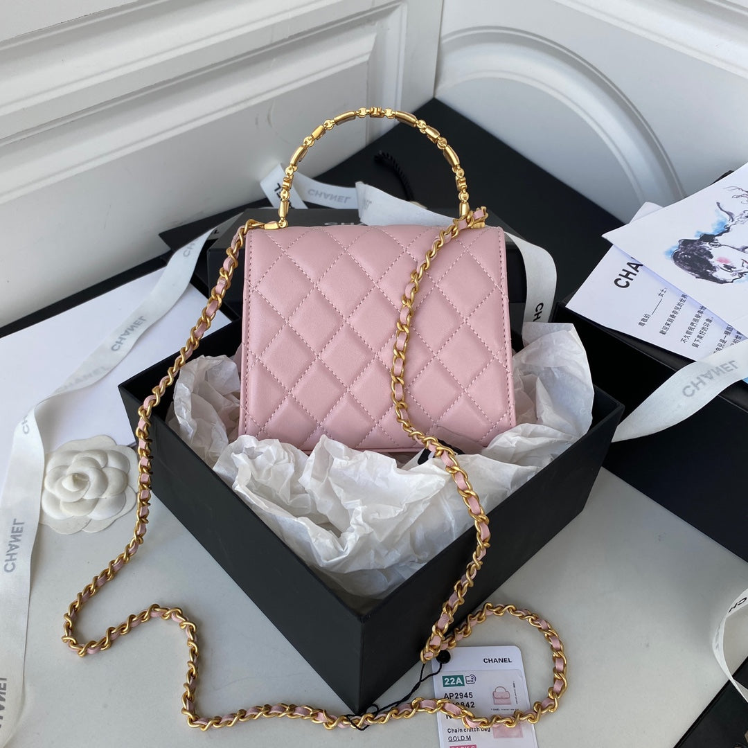 Chanel Clutch With Chain Gold Hardware PiNike For Women Handbags, Shoulder Bags 5.7in/14.5cm