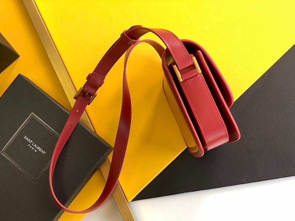 YSSL Solferino Small Satchel Bag Red In Box With Gold Hardware 7in/19cm YSl 6343060SX0W6805