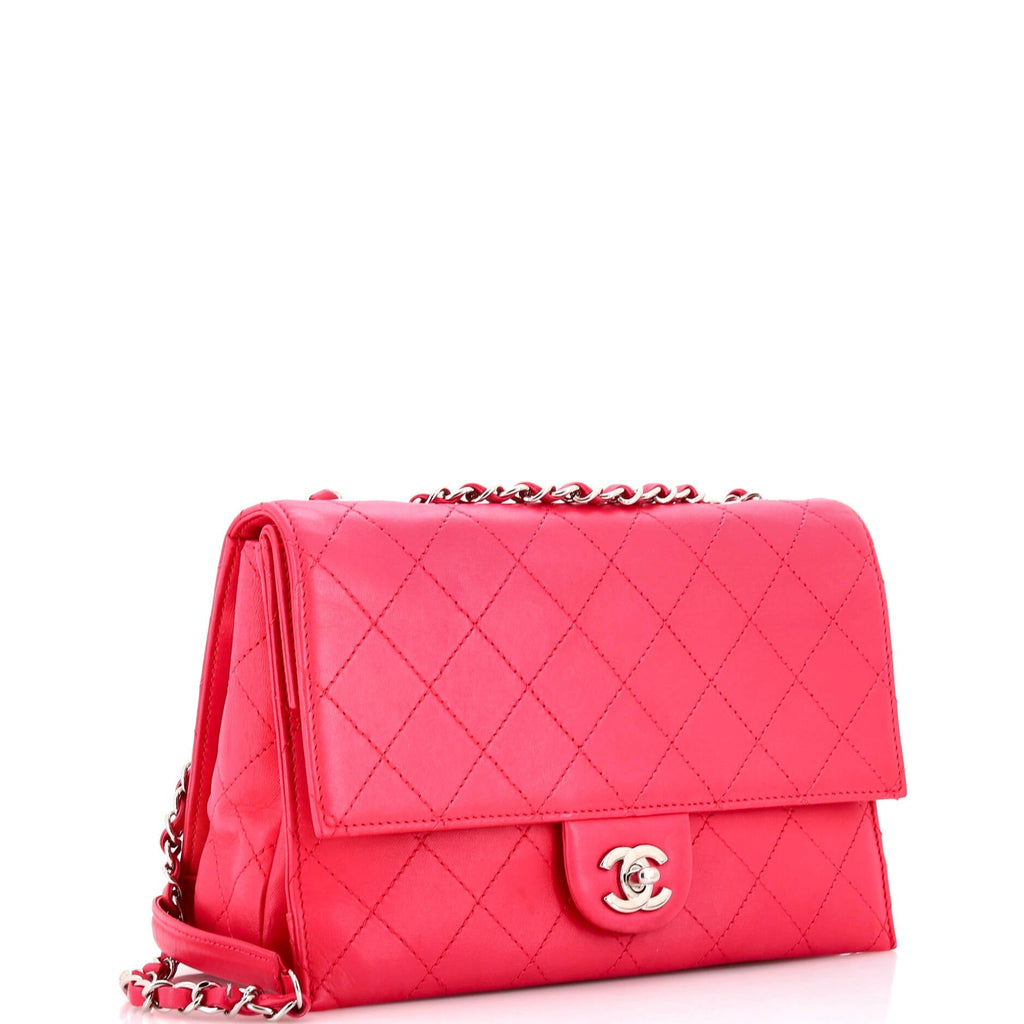 Chanel 3 Compartment Double Flap Bag Stitched Calfskin Medium