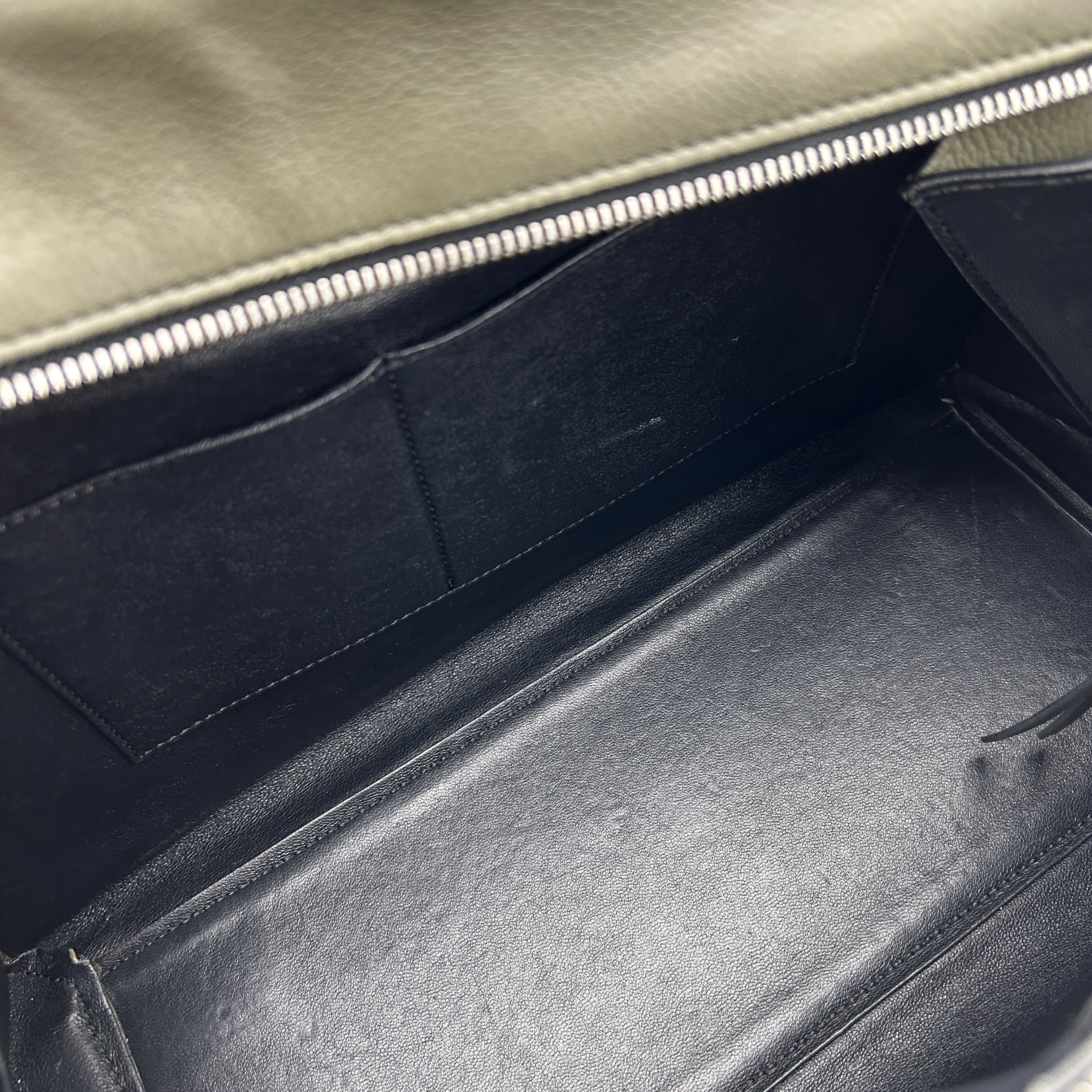 Celineline Medium Edge Green Leather Shoulder Bag