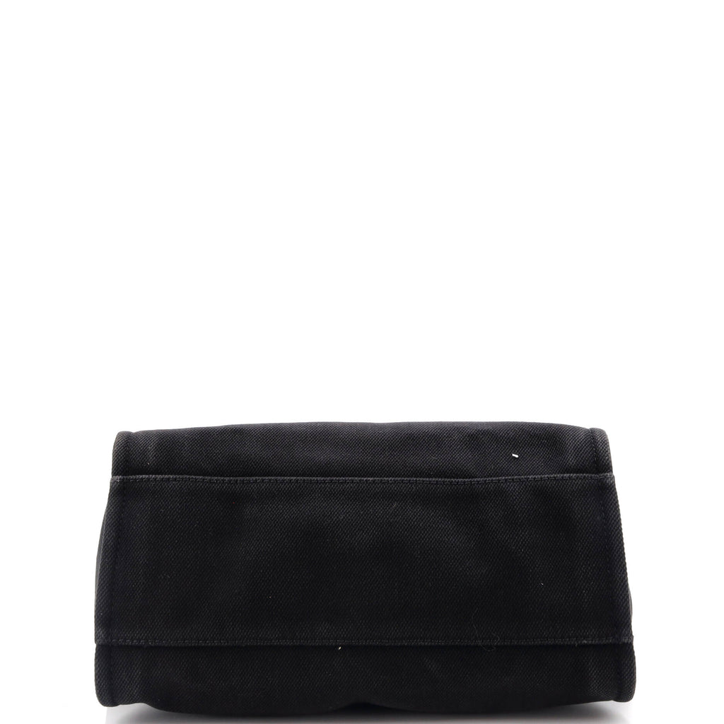 Chanel Deauville Tote Pearl Embellished Canvas Medium