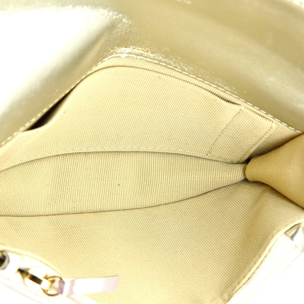 Chanel Coco Punk Chain Clutch Quilted Gradient Metallic Lambskin