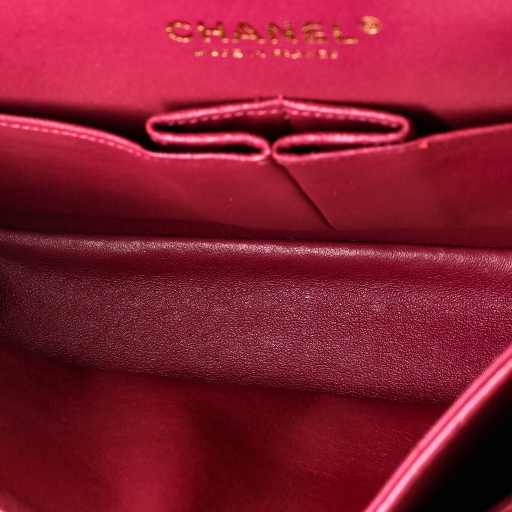 Chanel Classic Double Flap Bag Chevron Lambskin Medium