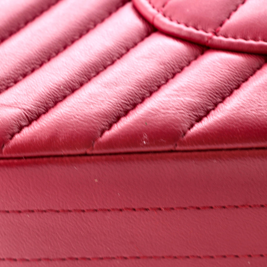 Chanel Classic Double Flap Bag Chevron Lambskin Medium