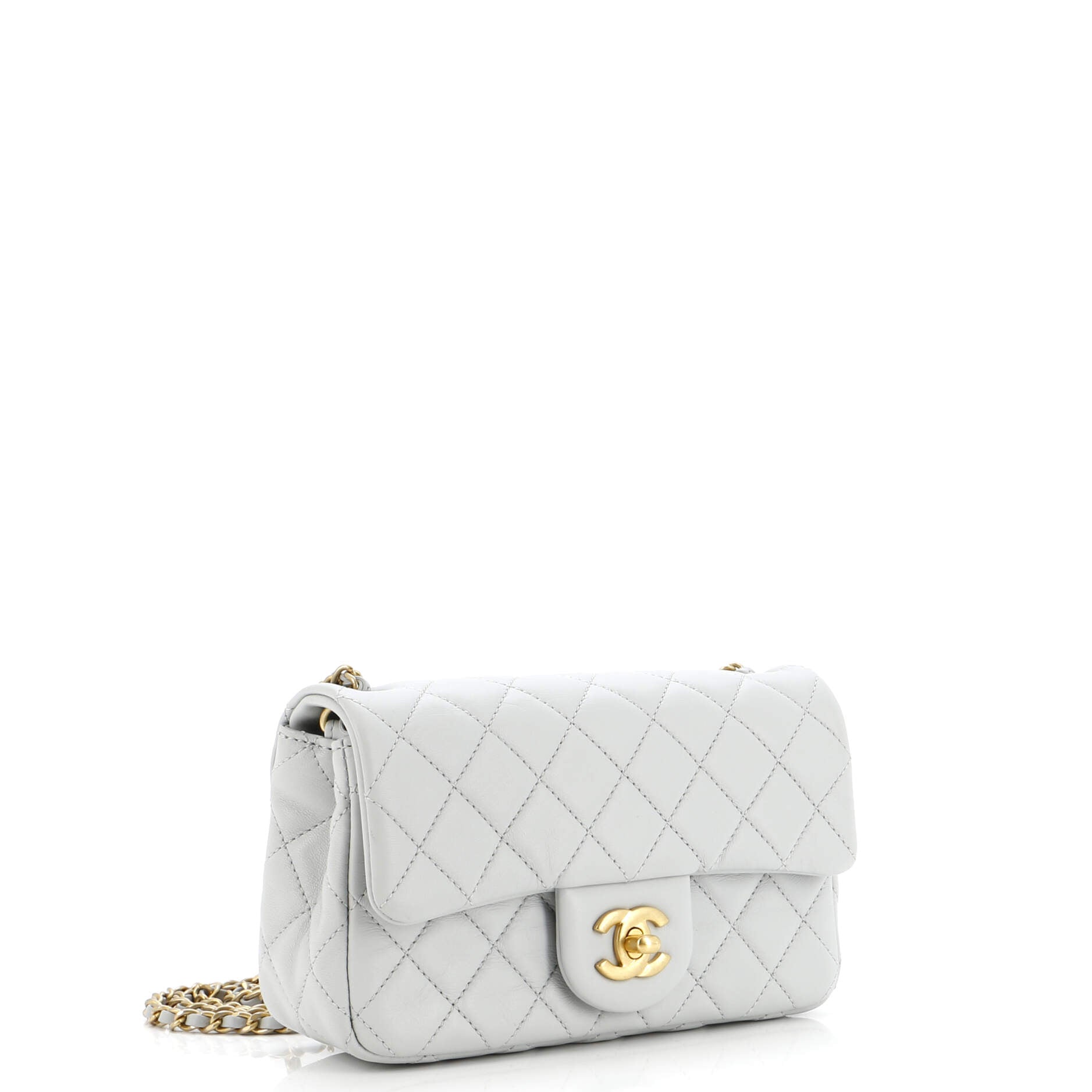 Chanel Pearl Crush Flap Bag Quilted Lambskin Mini