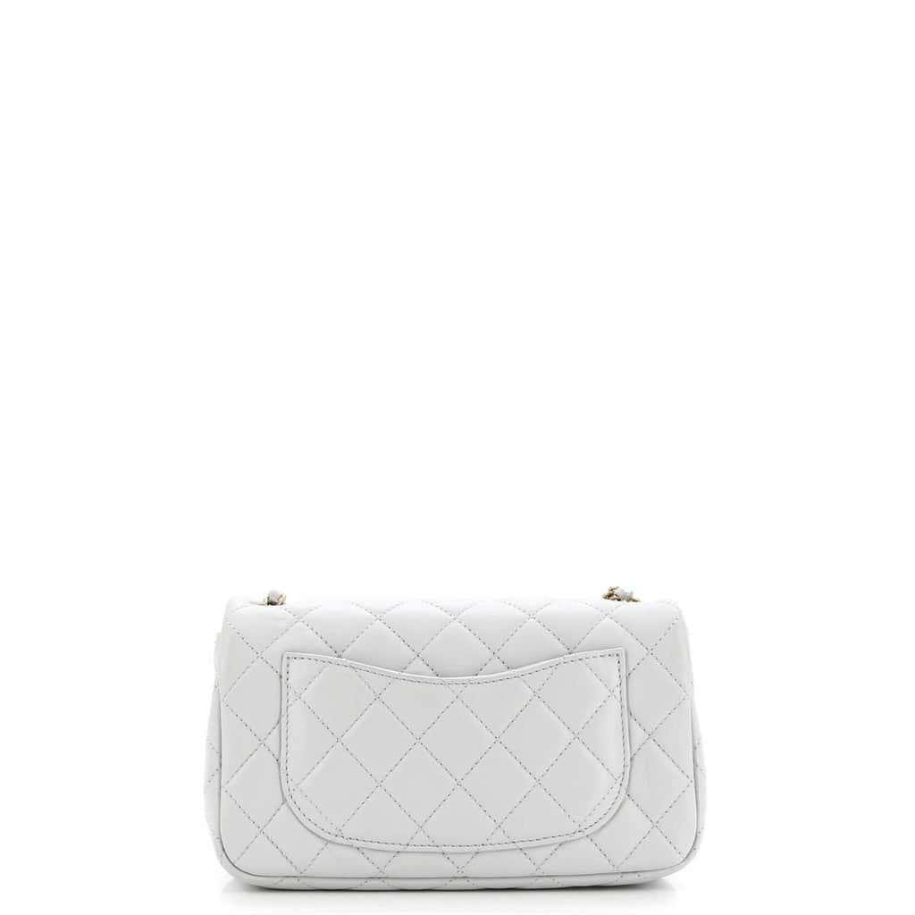 Chanel Pearl Crush Flap Bag Quilted Lambskin Mini