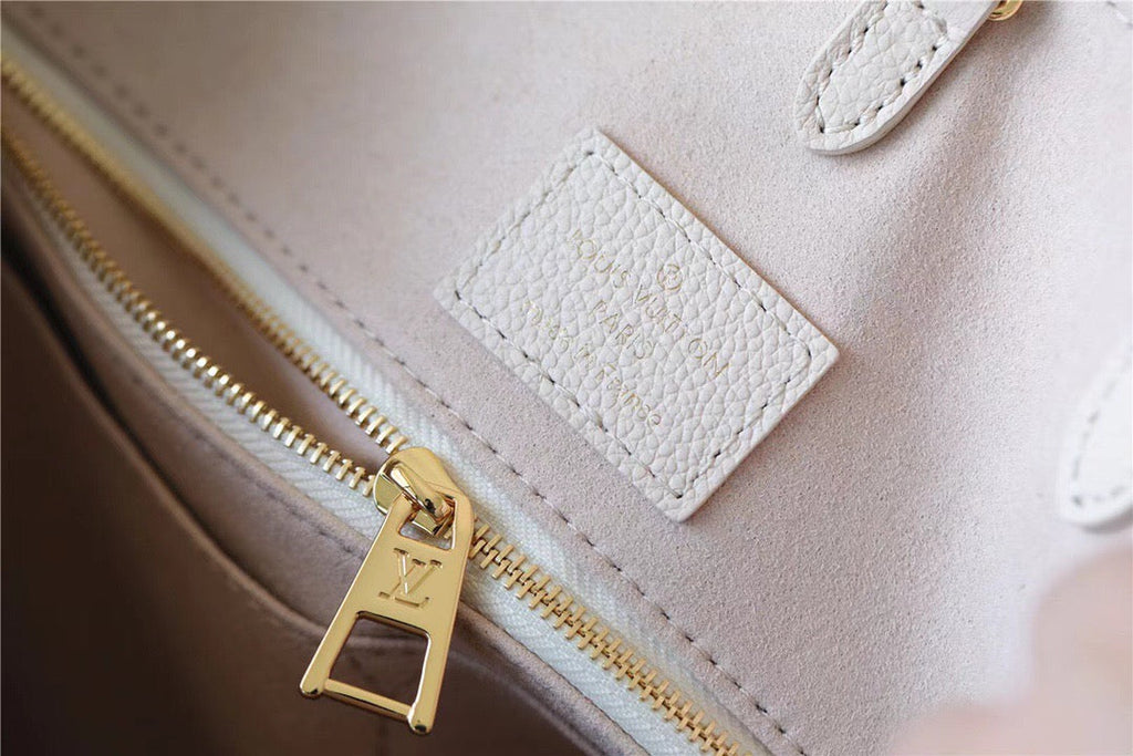 Louis Vuitton Onthego MM Monogram Empreinte Beige/ Pink/ Yellow For Women,  Shoulder And Crossbody Bags 35cm/13.8in Louis Vuitton M46128
