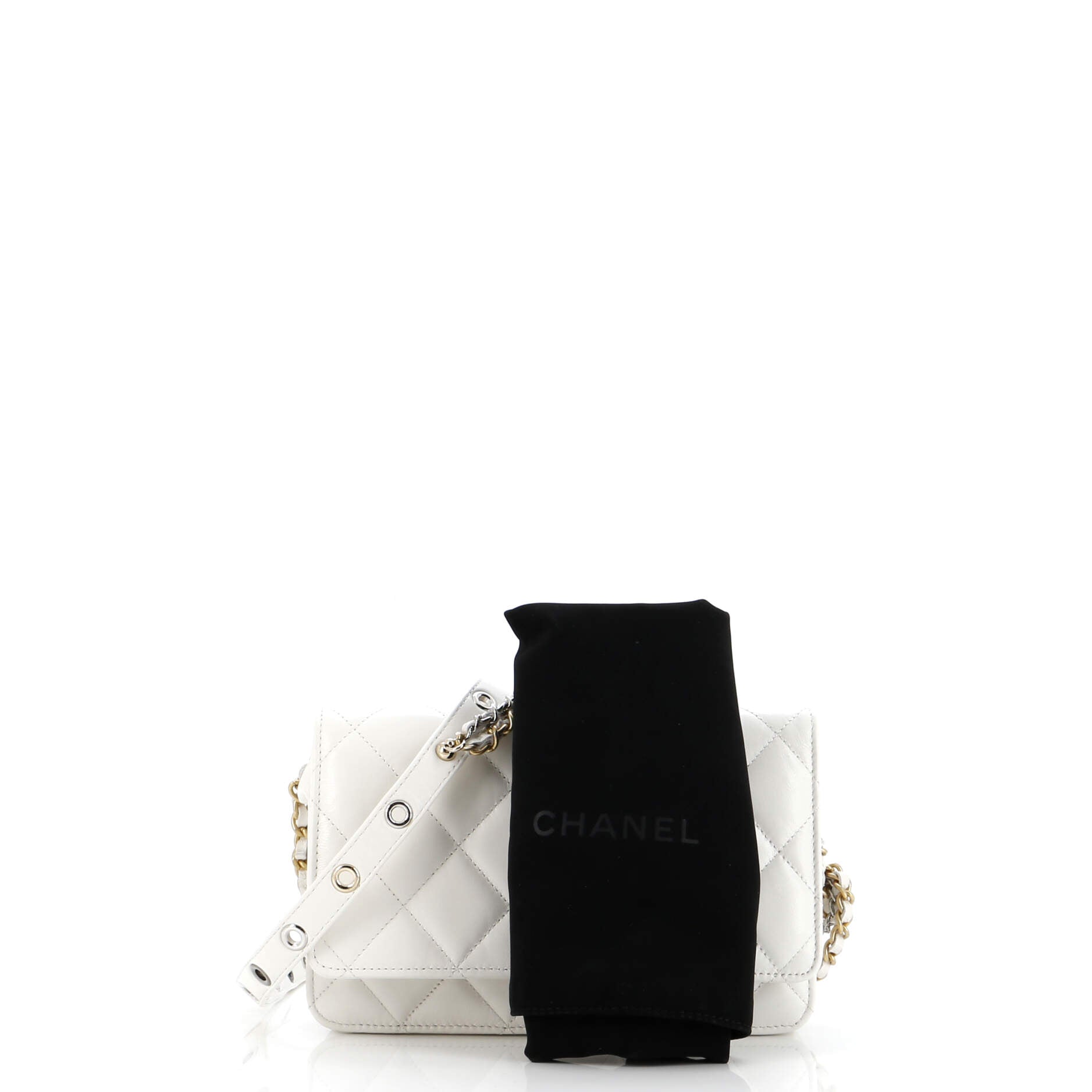 Chanel Punk Essentials Wallet on Chain Quilted Goatskin
