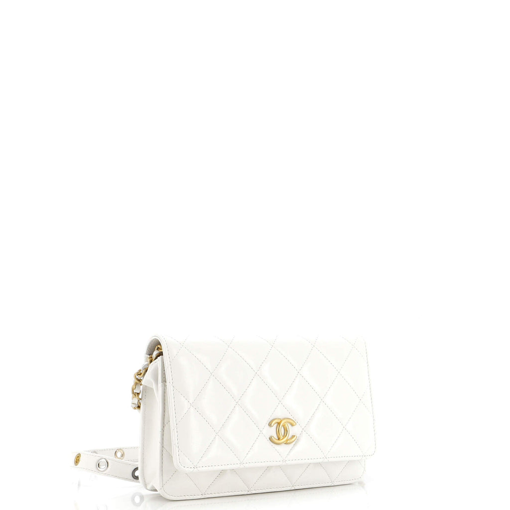 Chanel Punk Essentials Wallet on Chain Quilted Goatskin