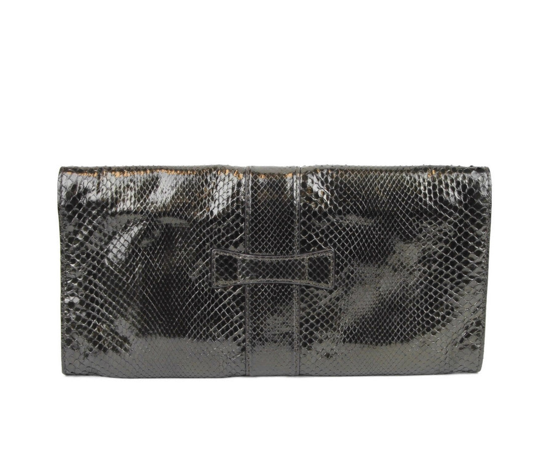 Gucci Women's Python Soft Stirrup Clutch Bag