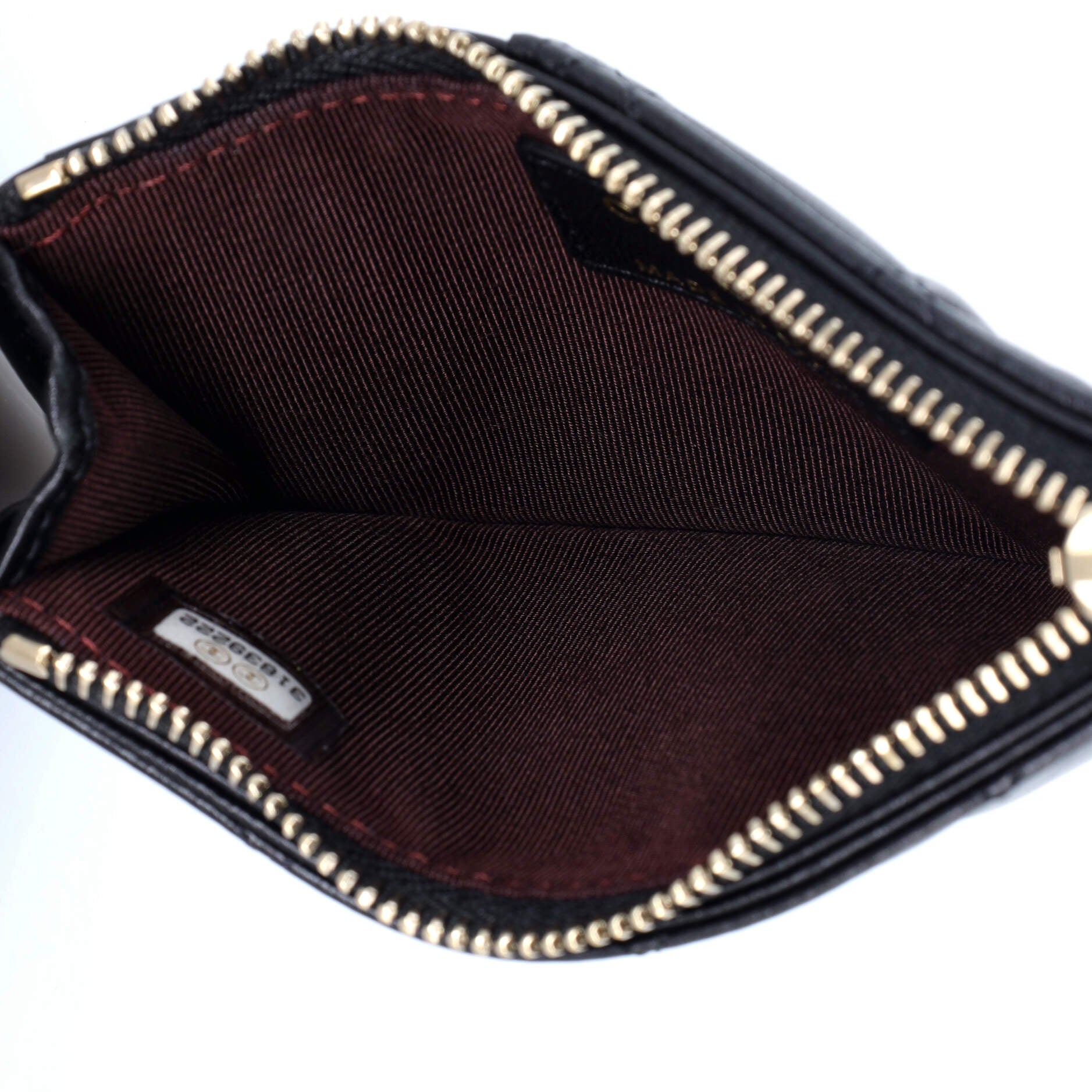 Chanel Flap Zip Card Holder Quilted Lambskin