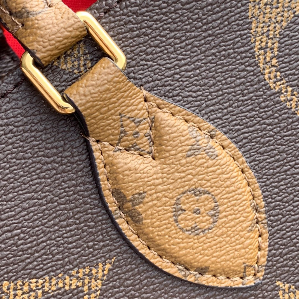 Louis Vuitton OnTheGo MM Monogram And Monogram Reverse Canvas For Women,  Shoulder Bags 13.8in/35cm Louis Vuitton M45321