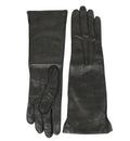 Bottega Veneta Women's Black Leather Long Gloves