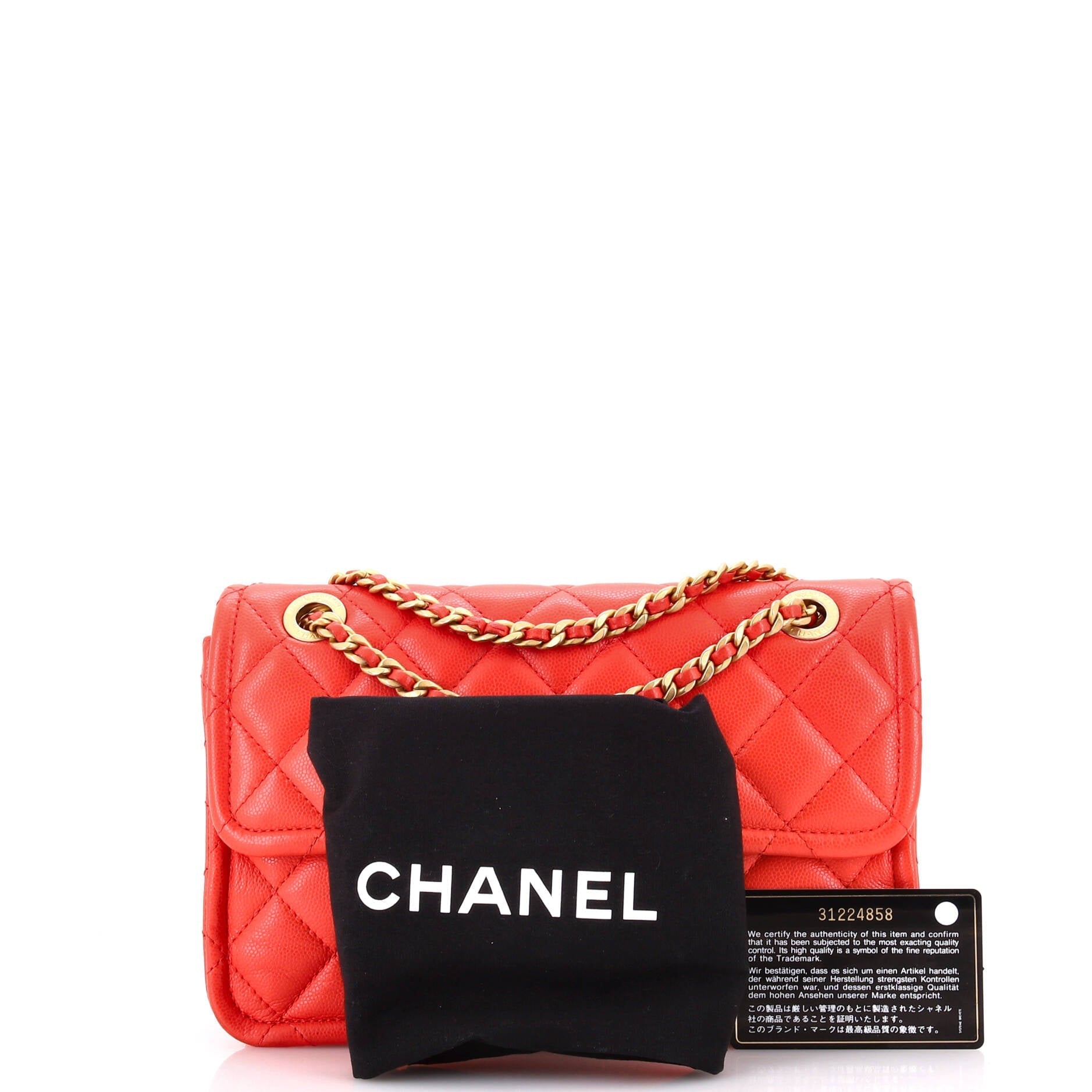 Chanel Sweet Classic Flap Bag Quilted Caviar Medium
