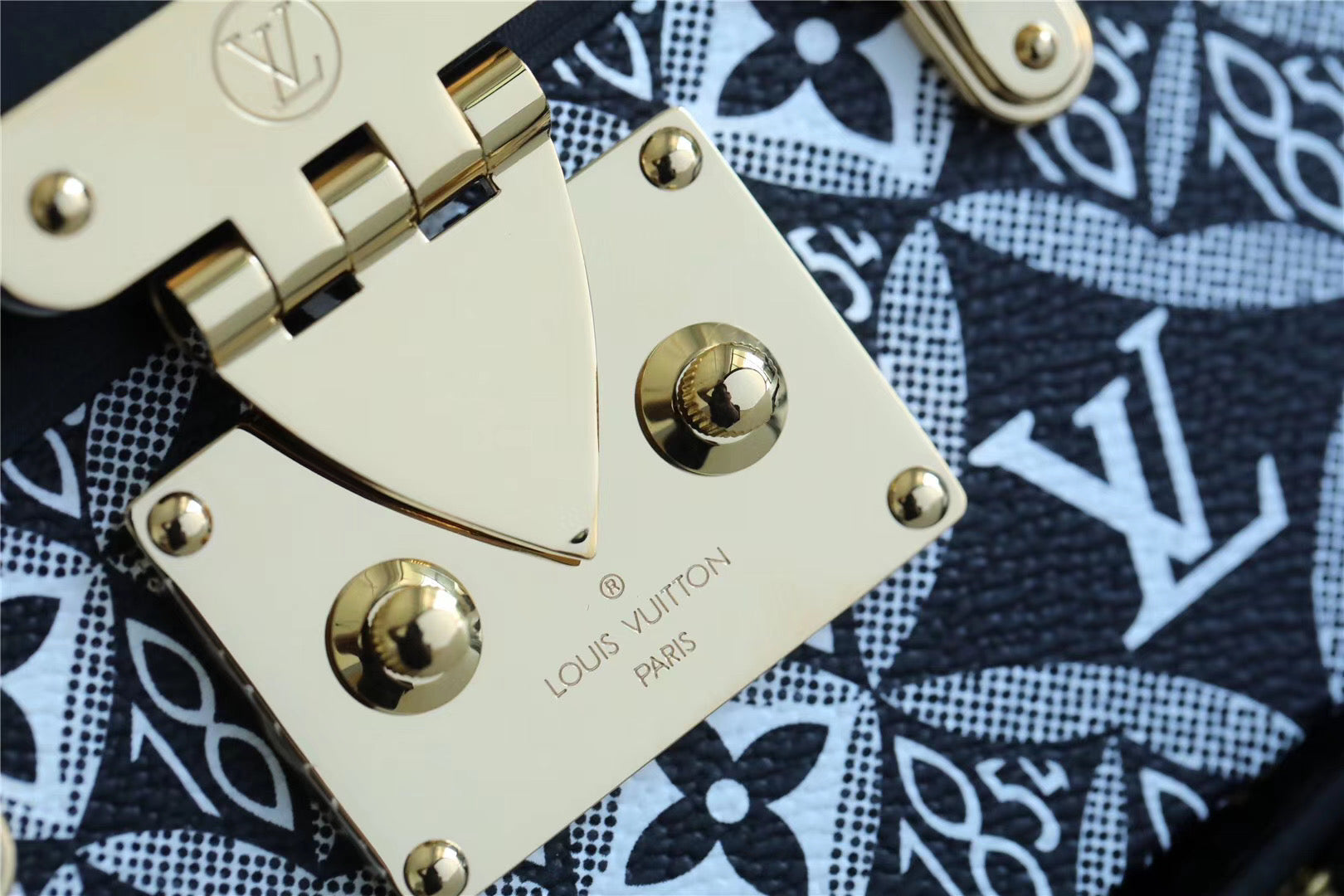 Louis Vuitton Petite Malle Jacquard Sin1854 Black For Women, WomenÃƒÂ¢Ã¢â€šÂ¬Ã¢â€žÂ¢s Handbags, Shoulder Bags And Crossbody Bags 7.5in/19cm Louis Vuitton
