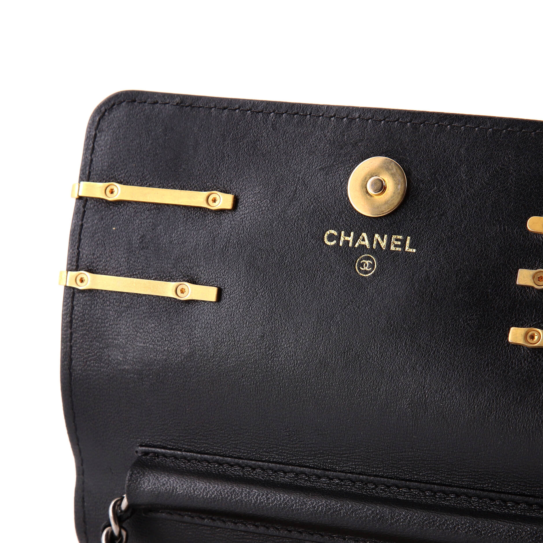 Chanel Coco Clips Wallet on Chain Embellished Quilted Lambskin Mini