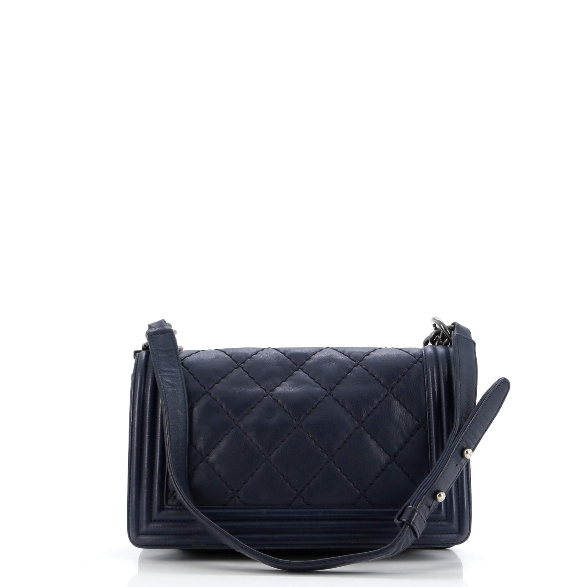 Chanel Stitch Boy Flap Bag Quilted Calfskin Old Medium