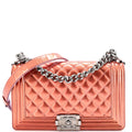 Chanel Boy Flap Bag Quilted  Old Medium
