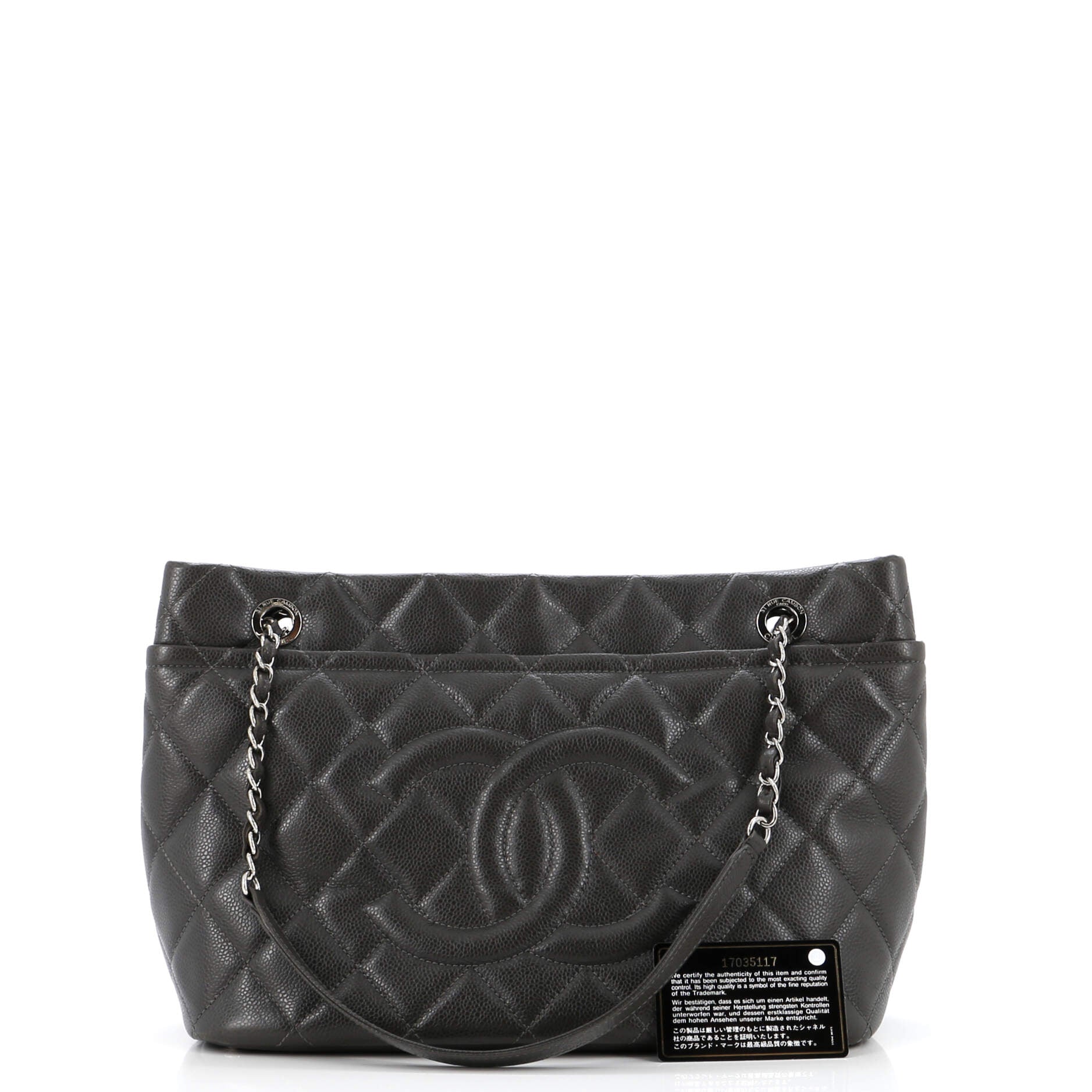 Chanel Timeless CC Soft Tote Quilted Caviar Medium
