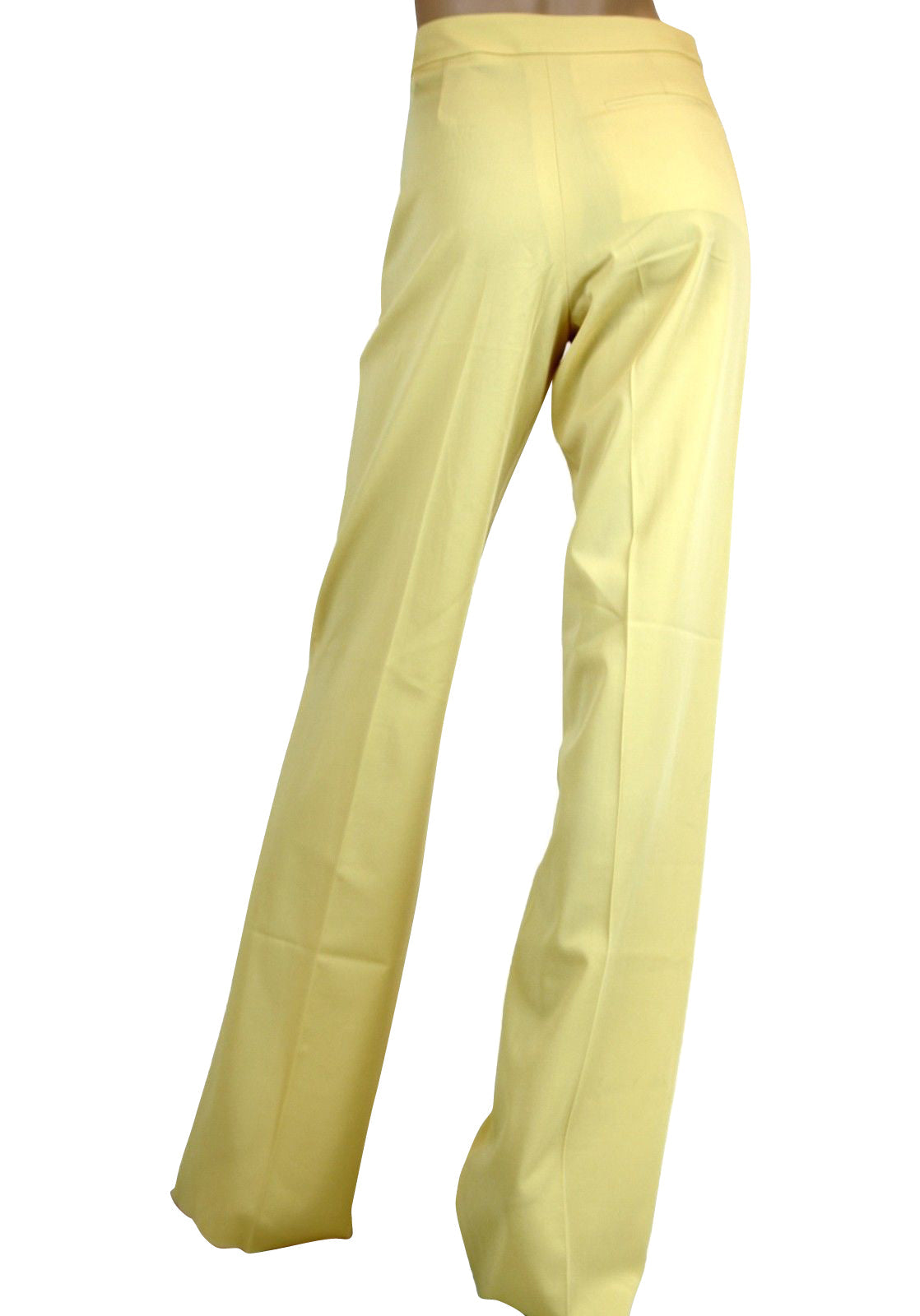 Bottega Veneta Women's Yellow Virgin Wool Pants (38)