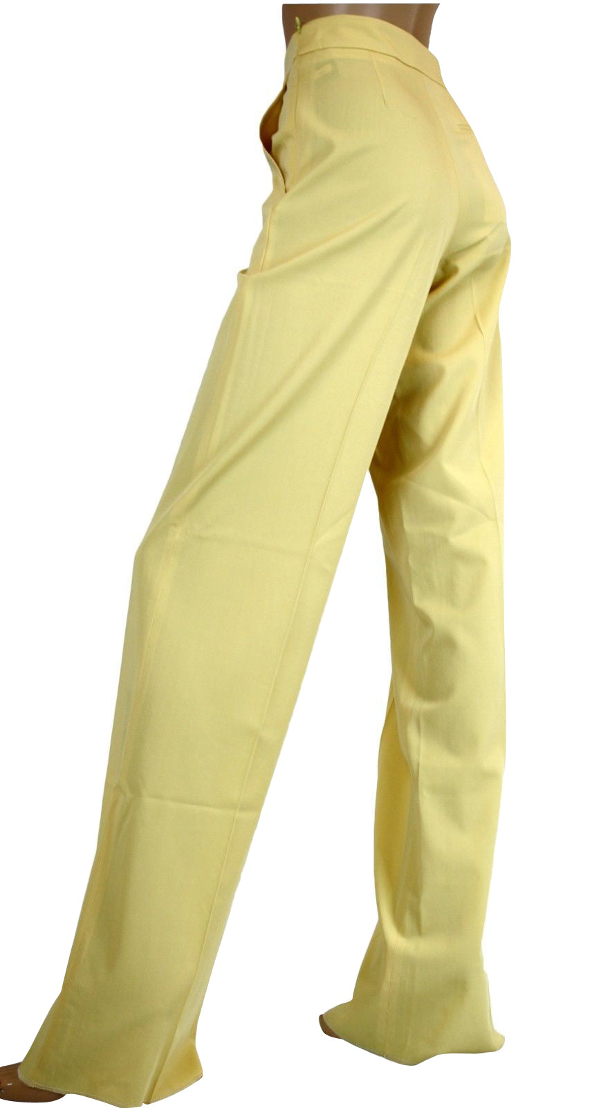 Bottega Veneta Women's Yellow Virgin Wool Pants (38)