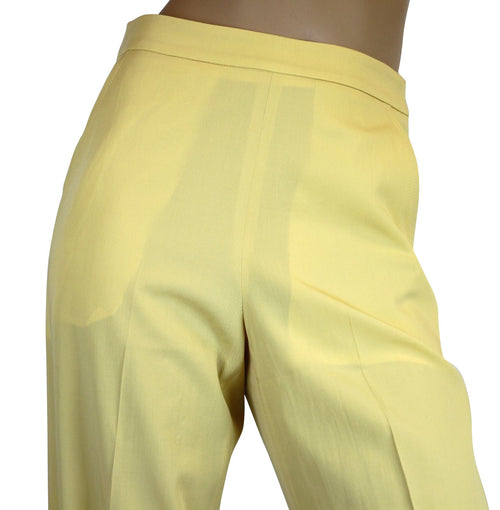 Bottega Veneta Women's Yellow Virgin Wool Pants