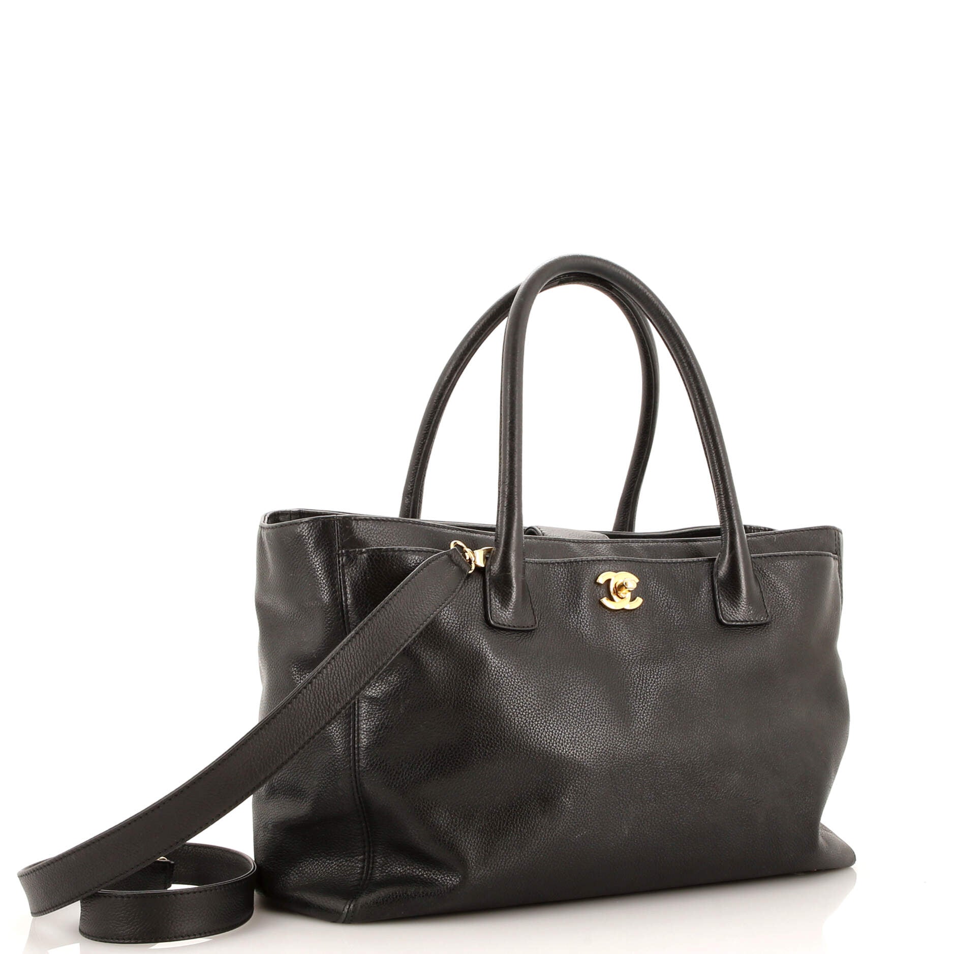Chanel Cerf Executive Tote Leather Medium