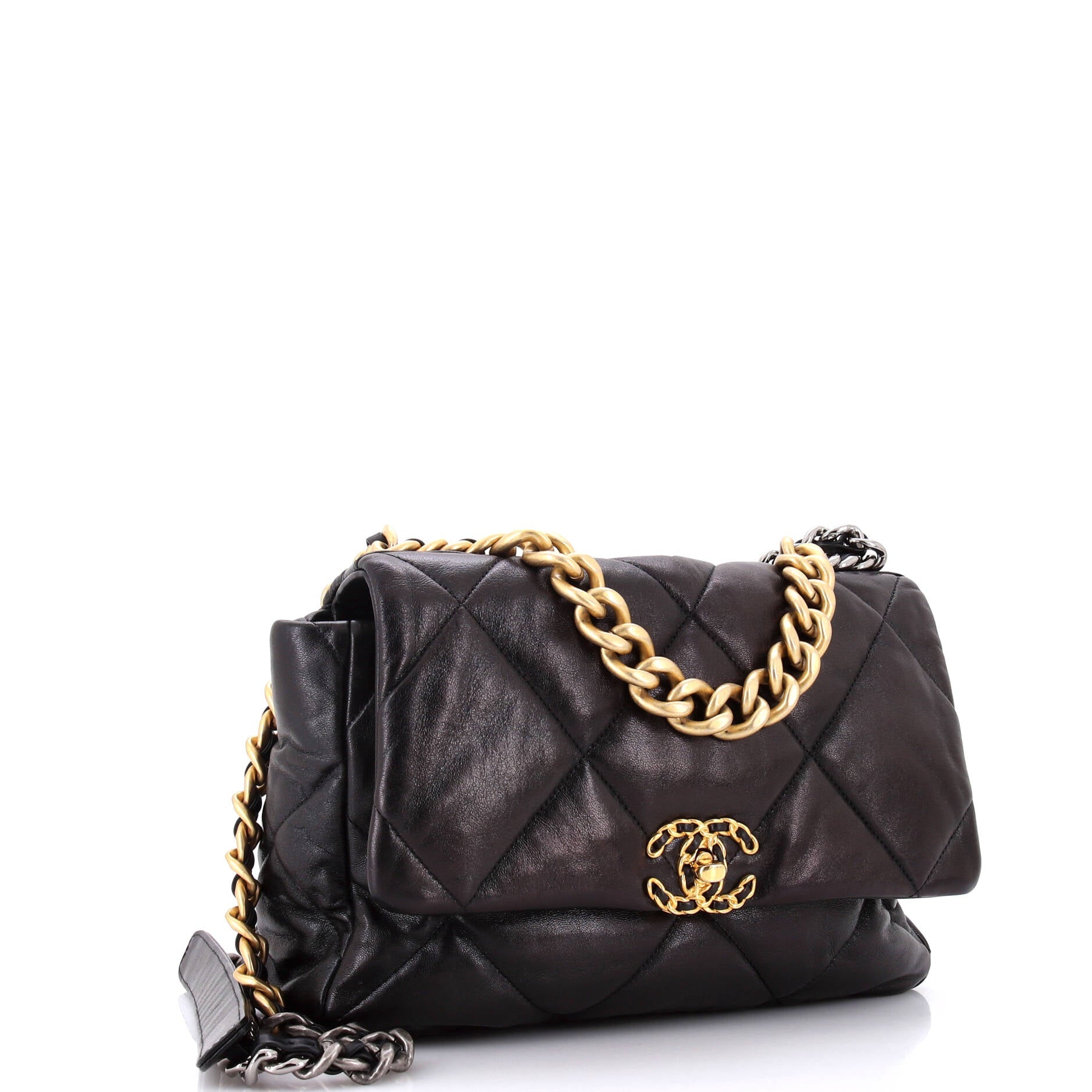 Chanel 19 Flap Bag Quilted Leather Large