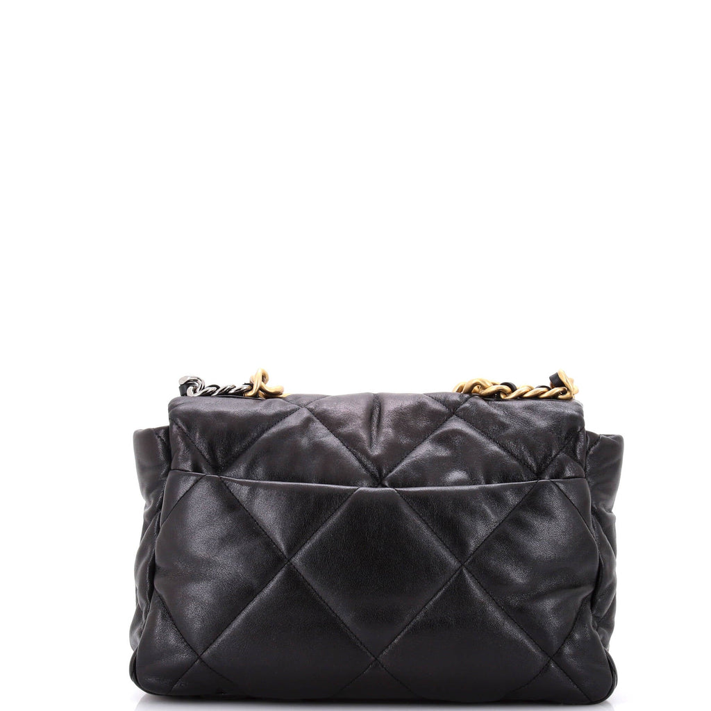 Chanel 19 Flap Bag Quilted Leather Large