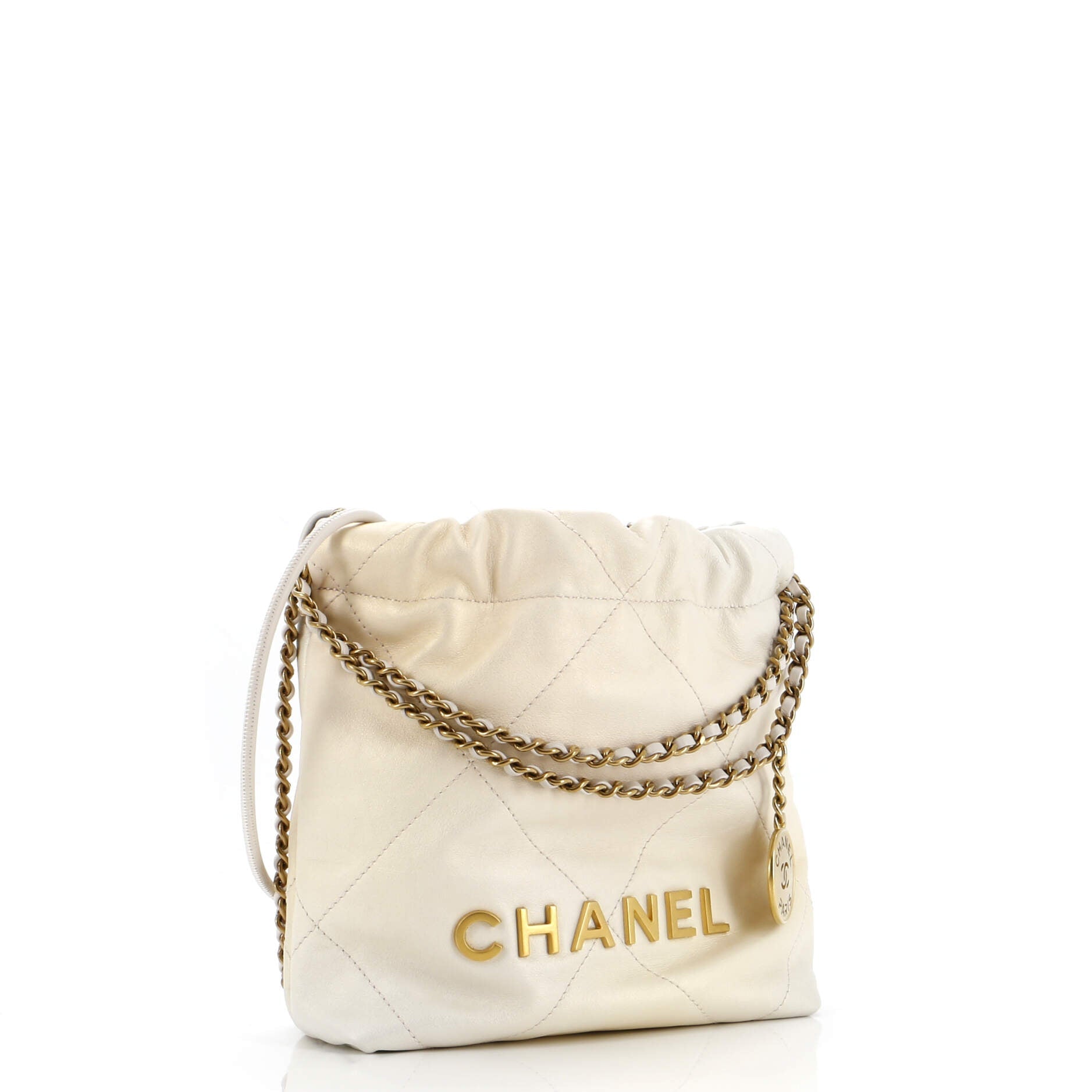 Chanel 22 Chain Hobo Quilted Shaded Calfskin Mini