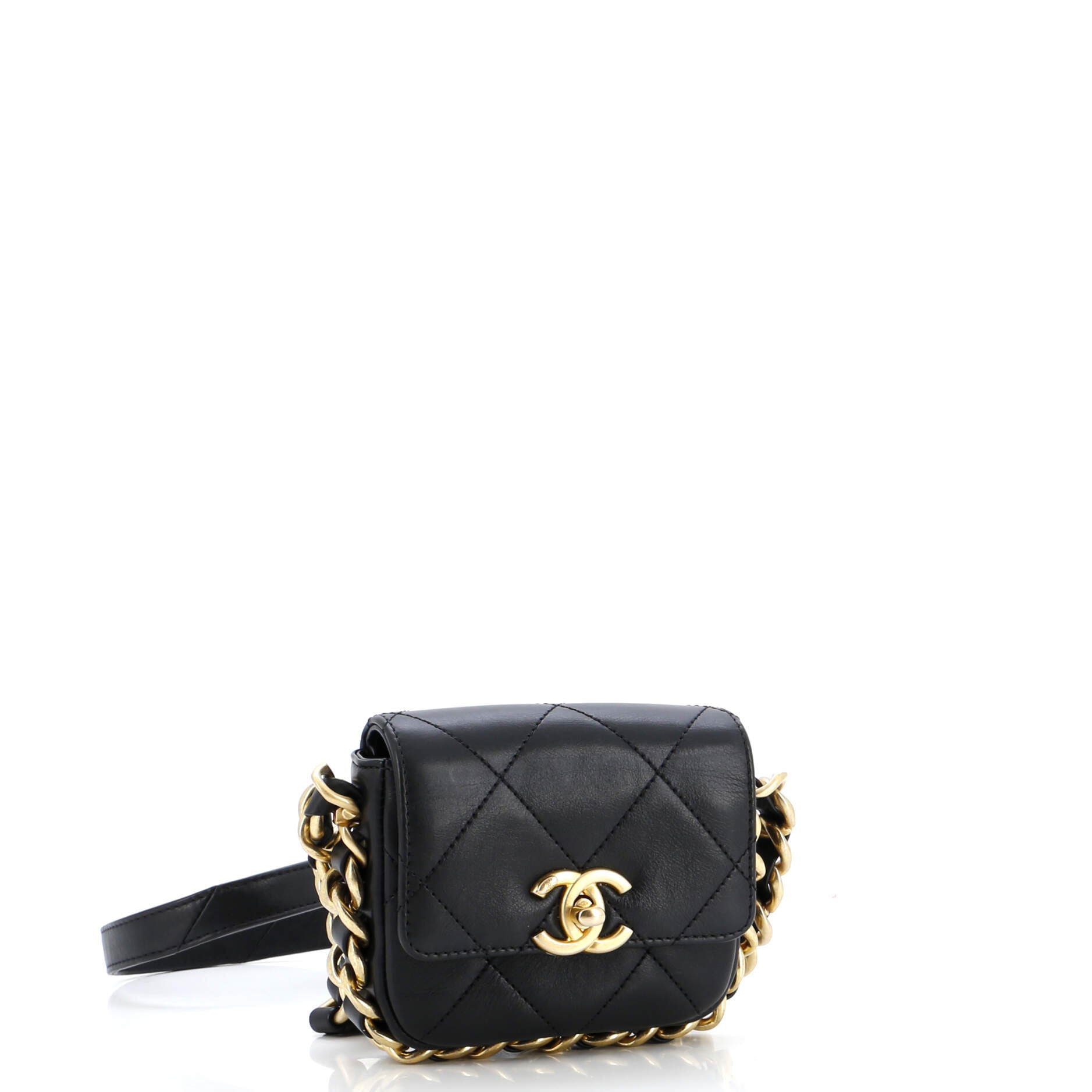 Chanel Framing Chain Flap Bag Quilted Calfskin Mini