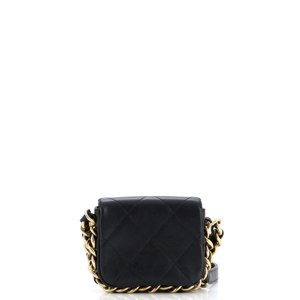 Chanel Framing Chain Flap Bag Quilted Calfskin Mini