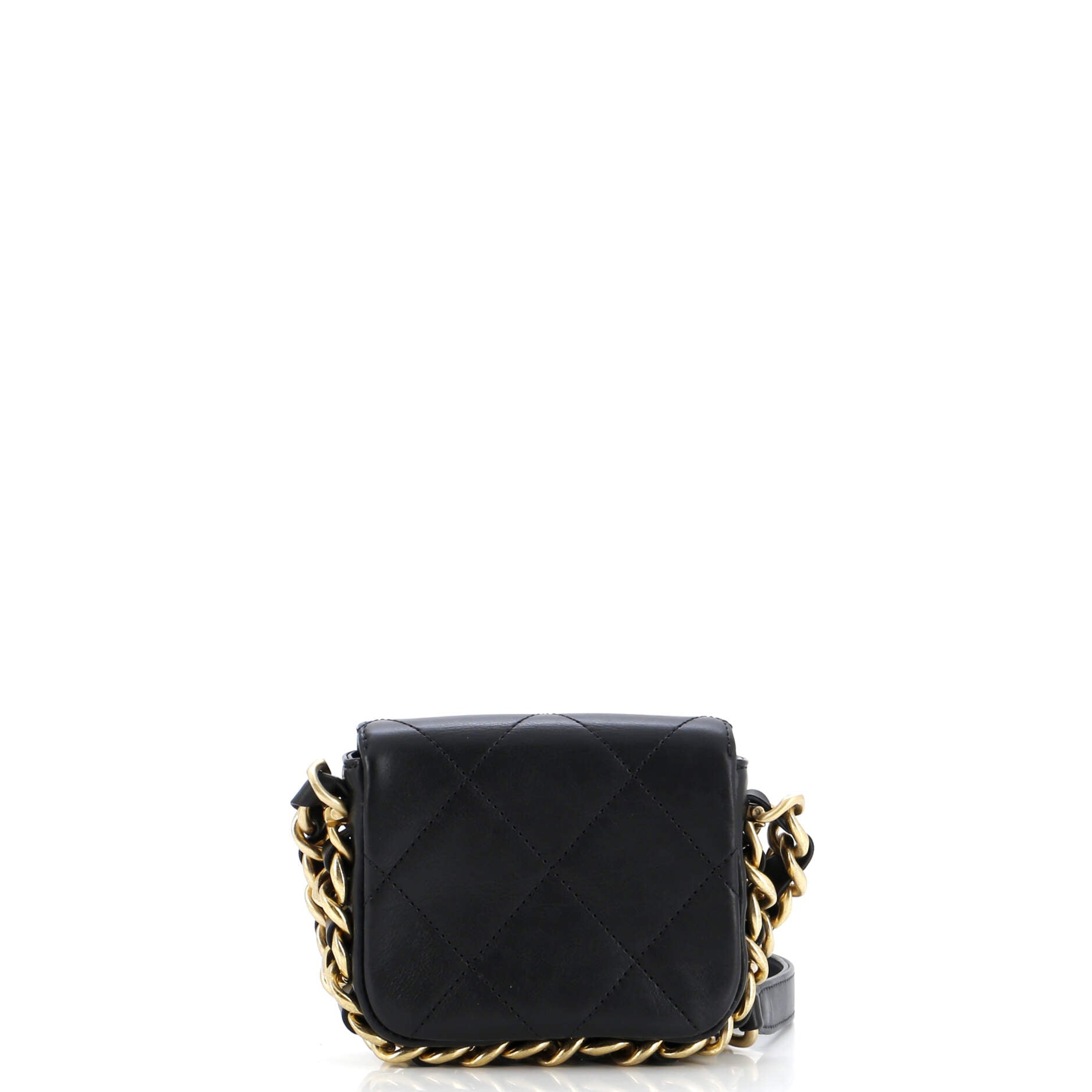 Chanel Framing Chain Flap Bag Quilted Calfskin Mini