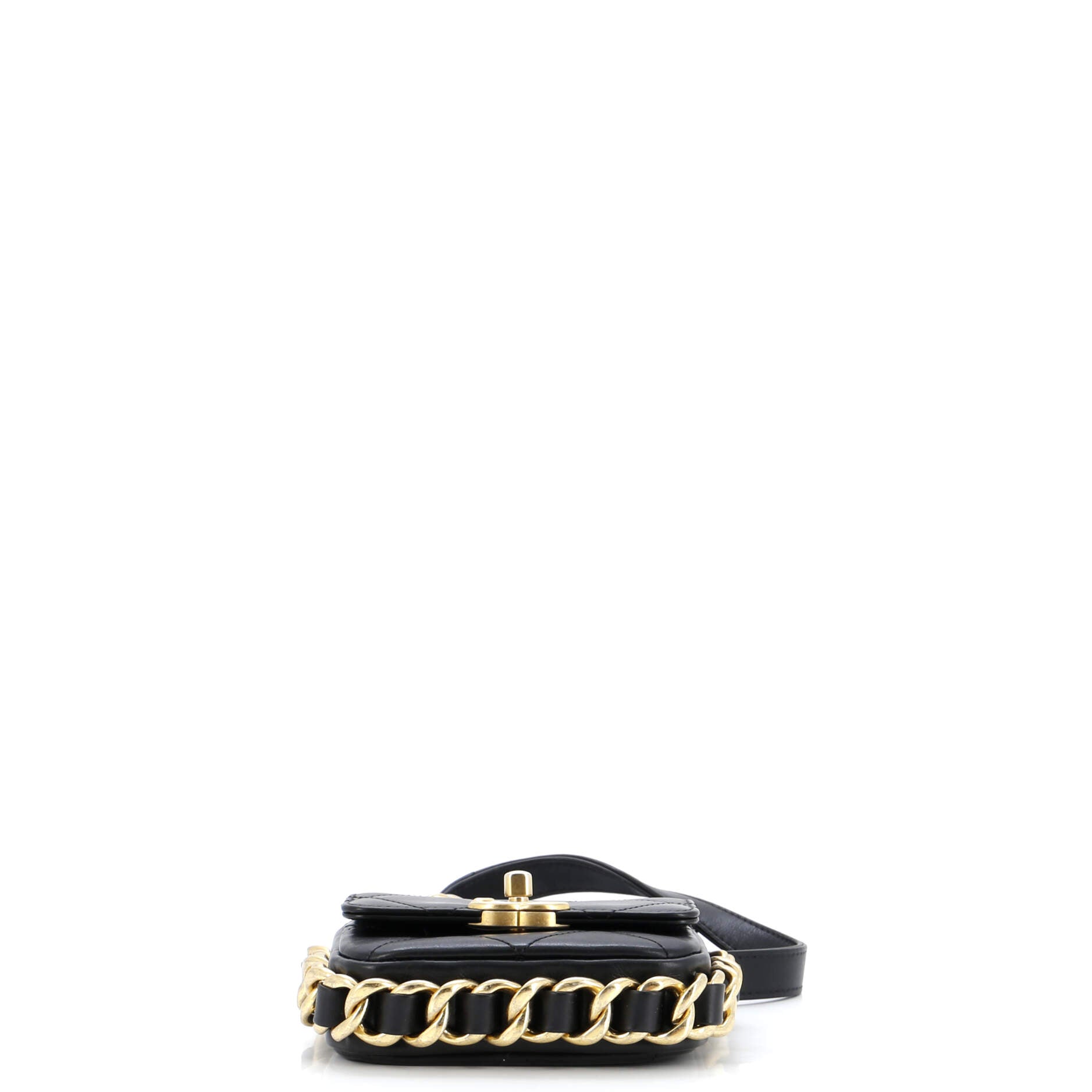 Chanel Framing Chain Flap Bag Quilted Calfskin Mini
