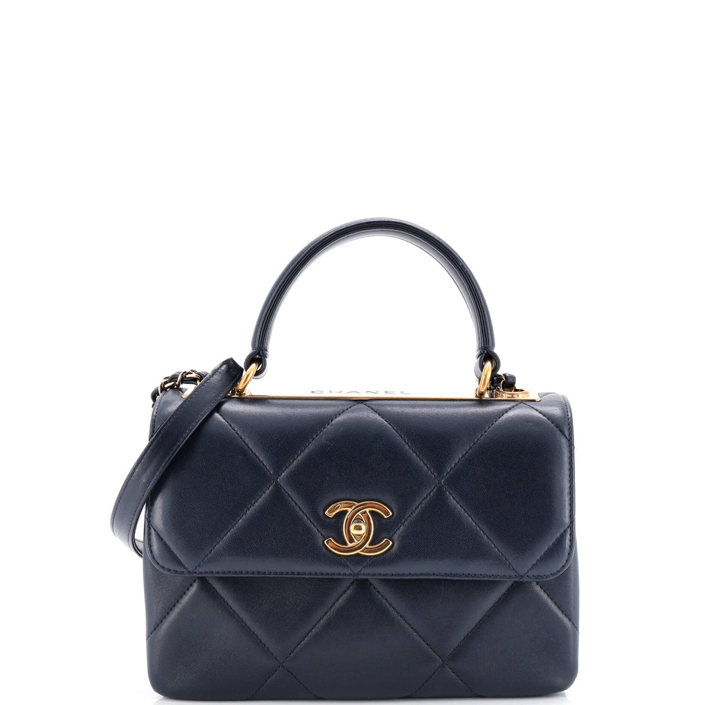 Chanel Trendy CC Top Handle Bag Quilted Lambskin Small
