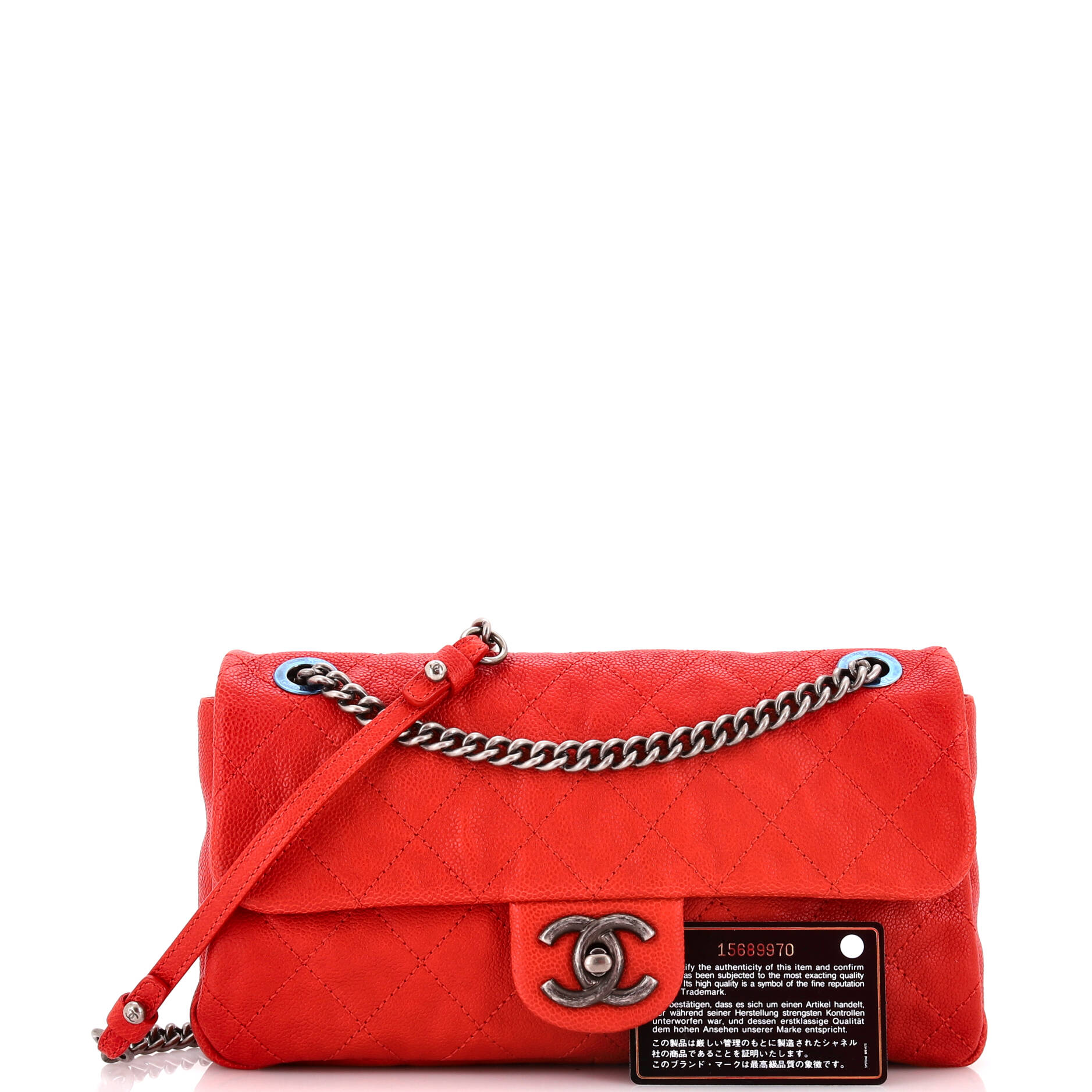 Chanel Simply CC Flap Bag Quilted Caviar Medium