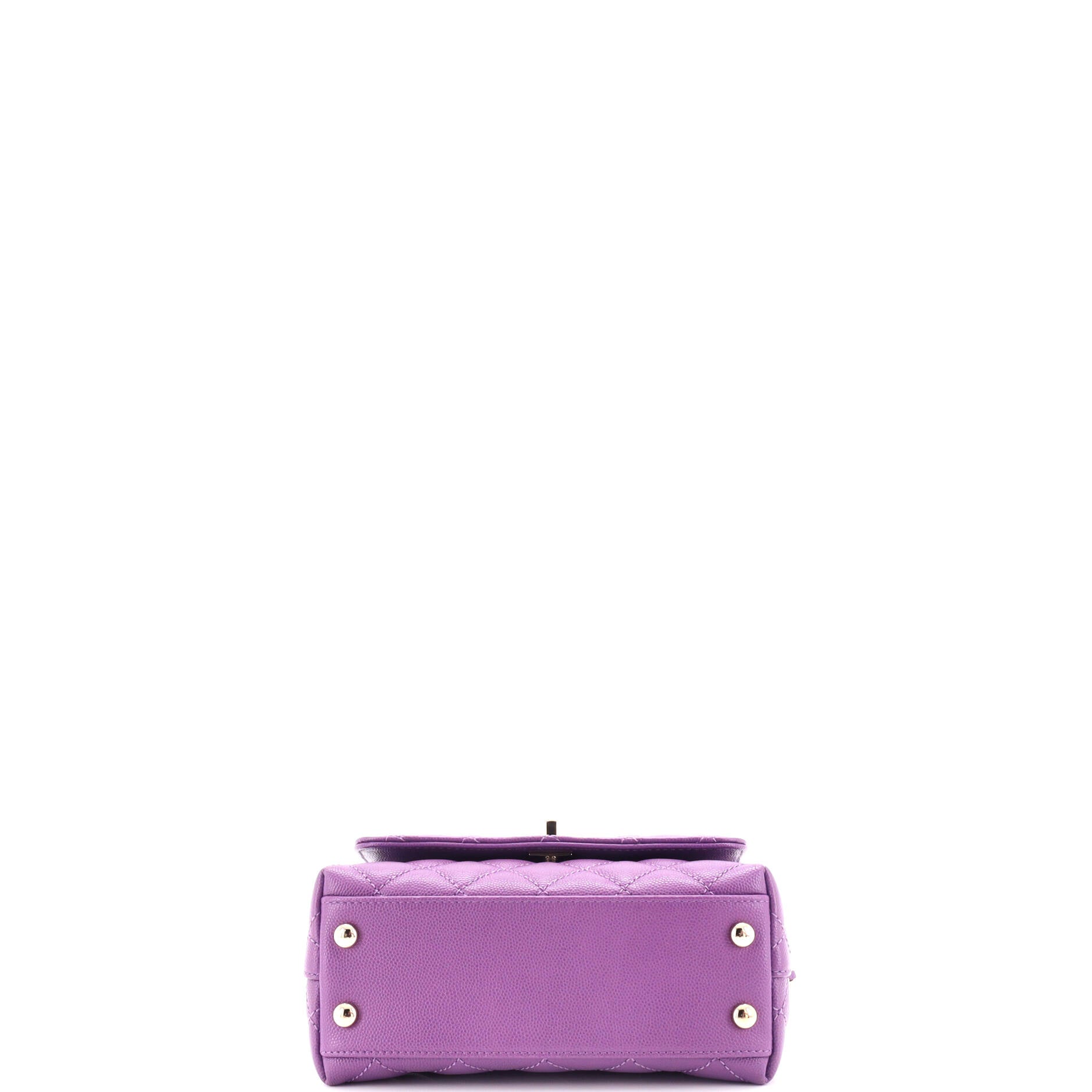 Chanel Coco Top Handle Bag Quilted Caviar Extra Mini