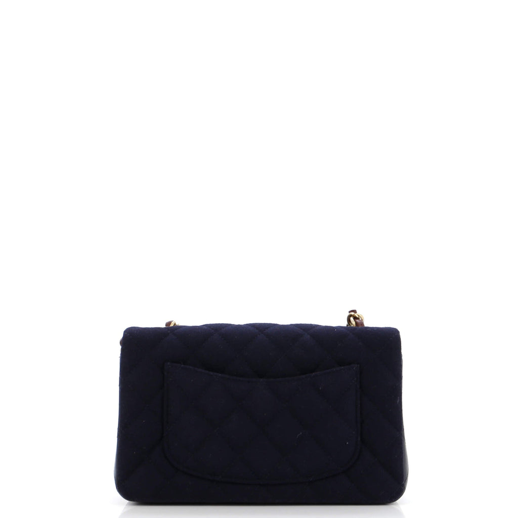 Chanel Paris-Hamburg Charms Classic Single Flap Bag Quilted Wool and Lambskin Mini