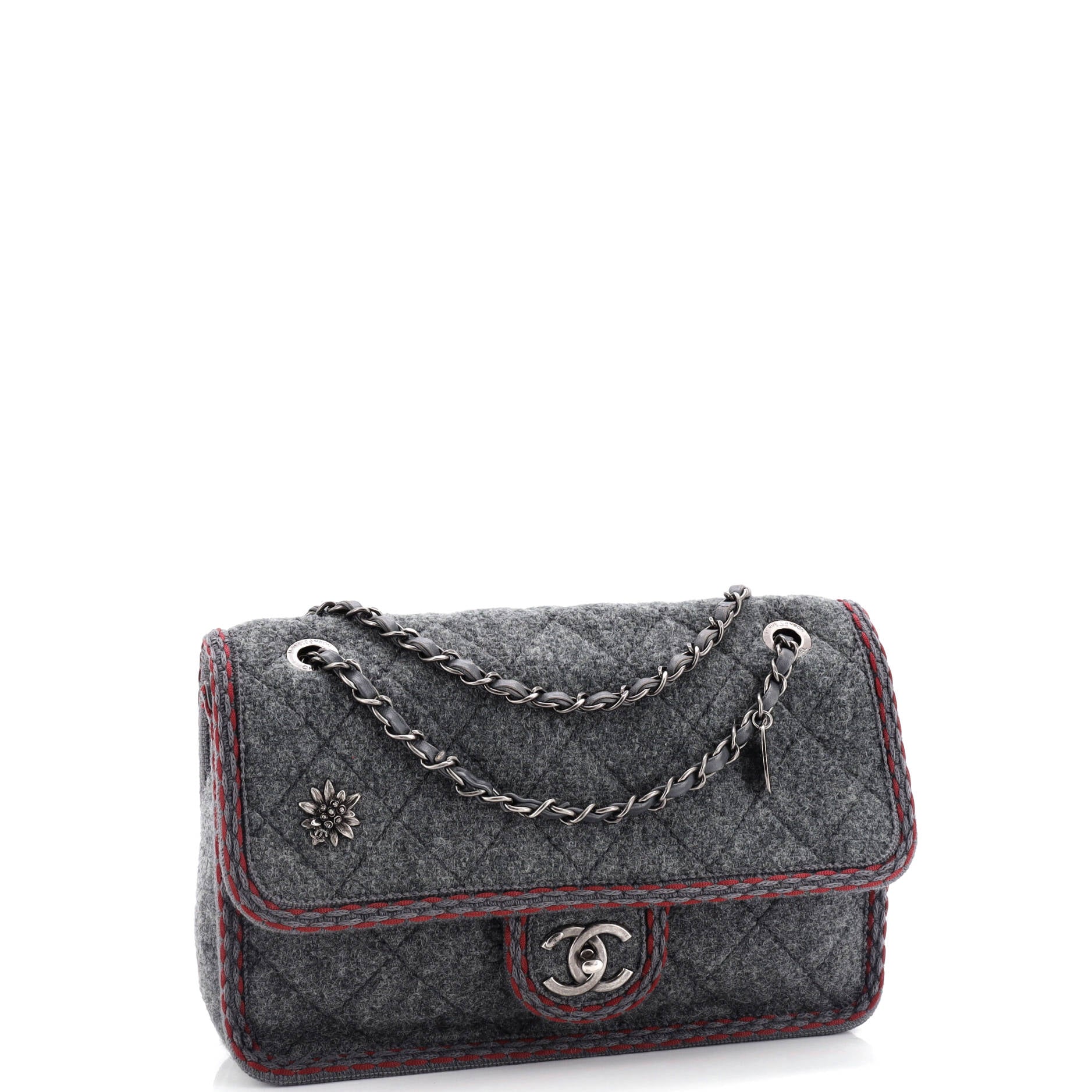 Chanel Paris-Salzburg Flap Bag Quilted Wool Medium